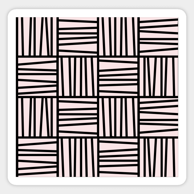 Bold Memphis Pattern Sticker by fivemmPaper